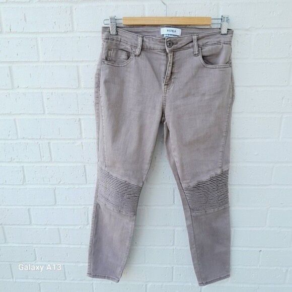 Pistola Skinny Stretchy Audry Moto Jeans sz:27 - Picture 1 of 8